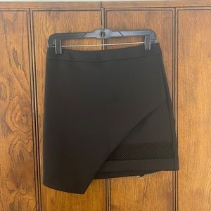 Express black asymmetrical mini skirt size 8